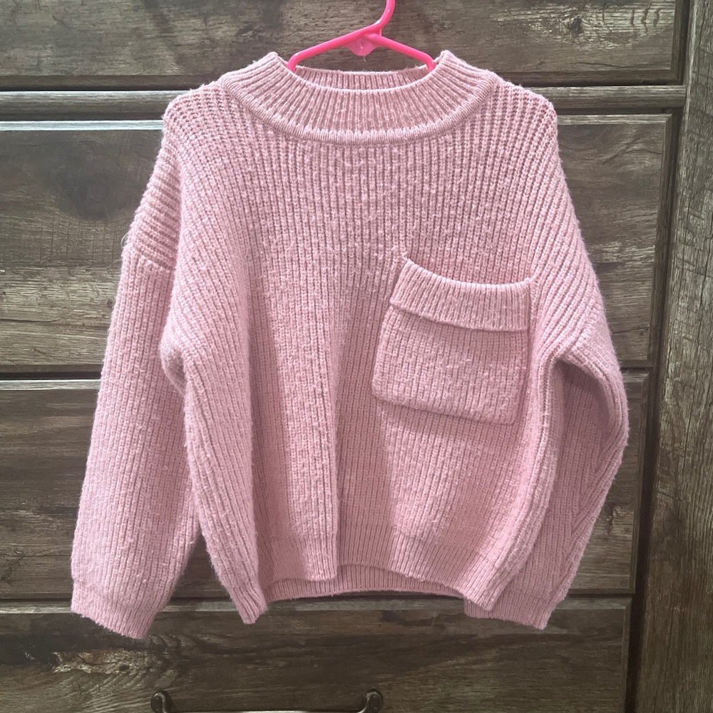 Toddler girl oversize sweater